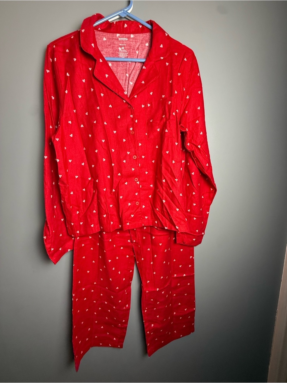 Sonoma 2 Pc Cotton Blend Pajama Set Womens Sz M